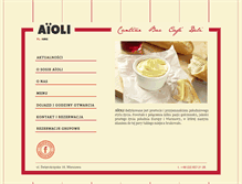 Tablet Screenshot of aioli-cantine.com